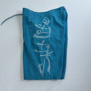 SALT LIFE Men’s Blue BOMBERZ Board Shorts SLX-QD 10” Inseam Size 28 Beach‎ Pool